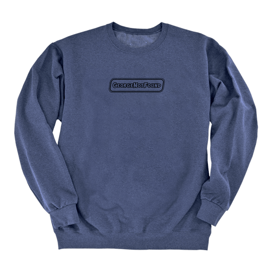 GeorgeNotFound Black Logo Blue Sweatshirt